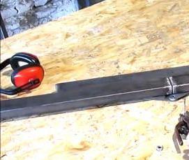 Лестница металлическая раскладная - вариант 1