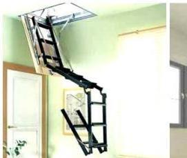 Лестница металлическая раскладная - вариант 2