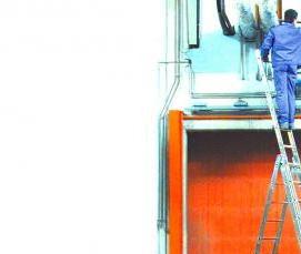 Лестница платформа алюминиевая - модель 1