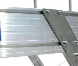 Лестница платформа алюминиевая - модель 4