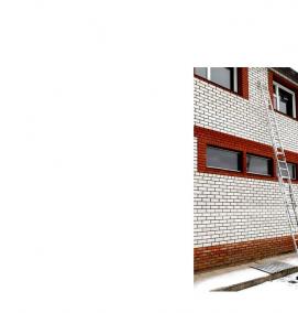 Лестница раскладная трехсекционная алюминиевая - модель 4