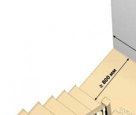 Лестничный марш наружный - тип 3