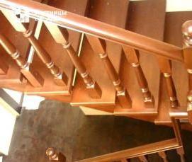 Лестничный марш в частном доме - модель 1