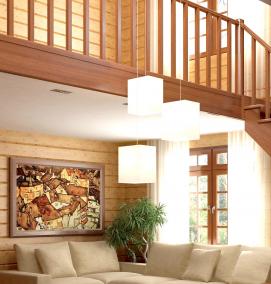 Лестницы из дуба на заказ - модель 1