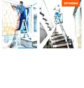 Лестницы телескопические алюминиевые выдвижные - вариант 3