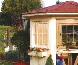 Летние беседки для дачи из кирпича - модель 3