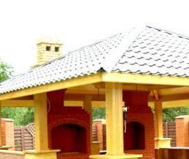 Летние беседки из металла - вариант 3