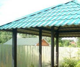 Летние беседки из металла - вариант 2