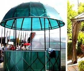 Летние беседки из поликарбоната - тип 1