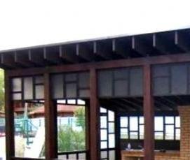 Летние беседки из поликарбоната - тип 4