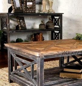 Мебель из металла и дерева на заказ - вариант 1