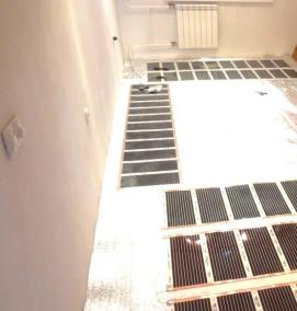 Медный теплый пол - модель 1