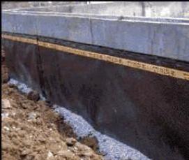 Мембранная гидроизоляция фундамента - тип 1