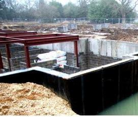 Мембранная гидроизоляция фундамента - тип 3