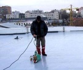 Мембранная кровля по профлисту - тип 3