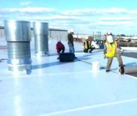 Мембранная кровля по профлисту - тип 2