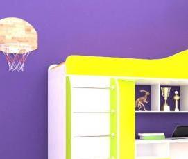 Металлическая лестница для двухъярусной кровати - тип 3