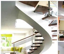 Металлическая лестница ломаный косоур - модель 1