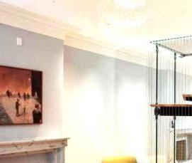 Металлическая лестница с поворотом на 180 градусов - модель 2