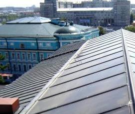 Металлическая оцинкованная кровля - модель 1