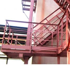 Металлическая пожарная лестница - тип 4