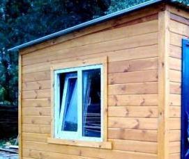 Металлические бытовки для дачи - вариант 1