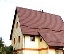 Металлические фасадные панели под дерево - модель 3