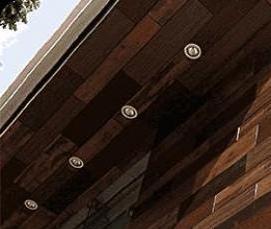 Металлические фасадные панели под дерево - модель 2