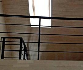 Металлические лестницы с площадкой - тип 4