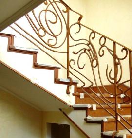 Металлические ограждения для лестниц - вариант 1
