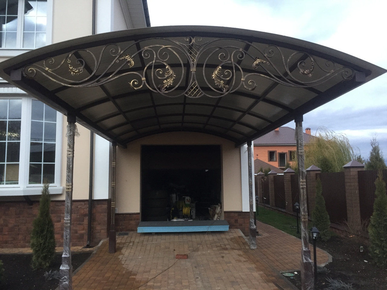 Металлические столбы для а - вариант 4