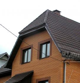 Металлочерепица шоколад - модель 1