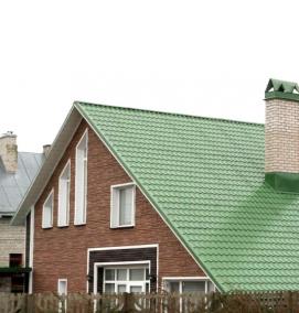 Металлочерепица зеленый мох - вариант 3