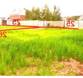 Межевания земельного участка сада - модель 4