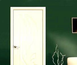 Межкомнатная дверь голубого цвета - тип 3