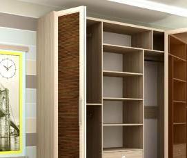 Межкомнатная дверь купе гармошка - вариант 3