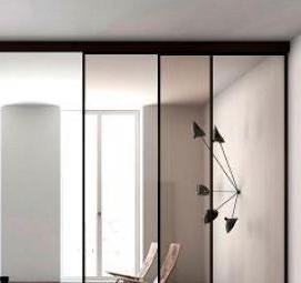 Межкомнатные алюминиевые перегородки раздвижные - тип 1