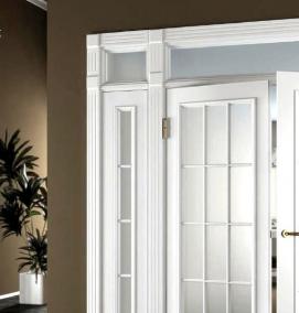 Межкомнатные двери кремового цвета - модель 1
