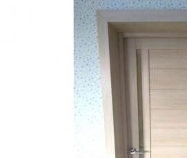 Межкомнатные двери с окном сверху - вариант 1