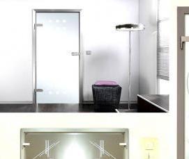 Межкомнатные двери серые со стеклом - вариант 3