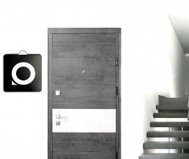 Межкомнатные двери серый бетон - тип 4