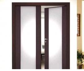Межкомнатные двери со стеклом двустворчатые - тип 4
