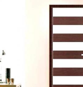 Межкомнатные двери венге со стеклом - модель 2