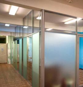 Межкомнатные перегородки алюминиевые - тип 4