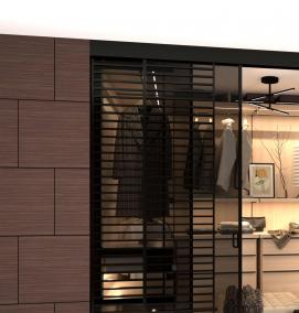 Межкомнатные перегородки алюминиевые - тип 3