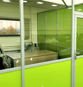 Межкомнатные перегородки алюминиевые - тип 2