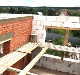 Межкомнатные перегородки из газобетонных блоков - вариант 1