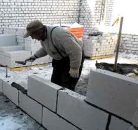 Межкомнатные перегородки из газобетонных блоков - вариант 3