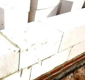 Межкомнатные перегородки из газобетонных блоков - вариант 2