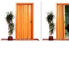 Межкомнатные пластиковые двери гармошкой раздвижные - тип 1